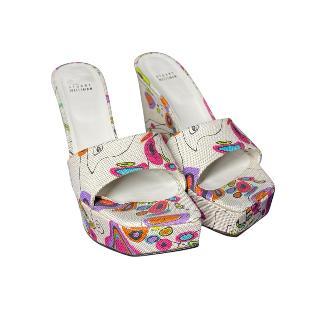 Stuart Weitzman Women's Multicolor Wedges - Picture 4 of 5